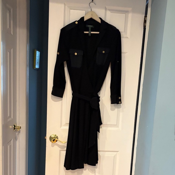 Ralph Lauren Dresses & Skirts - Ralph Lauren Black Long Sleeve Wrap Dress